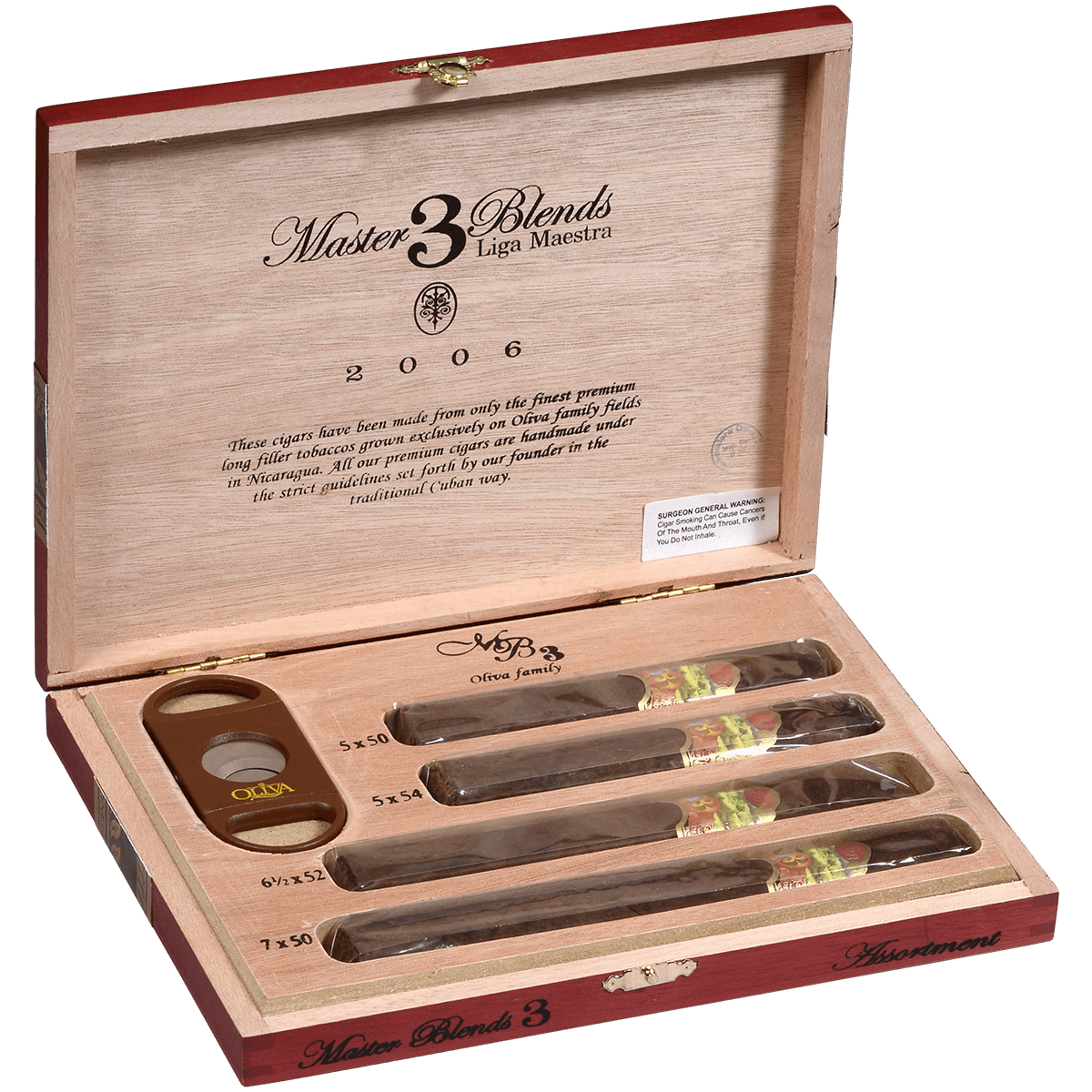 Oliva Master Blends 4 Sampler With Cutter 4 Ct. Box