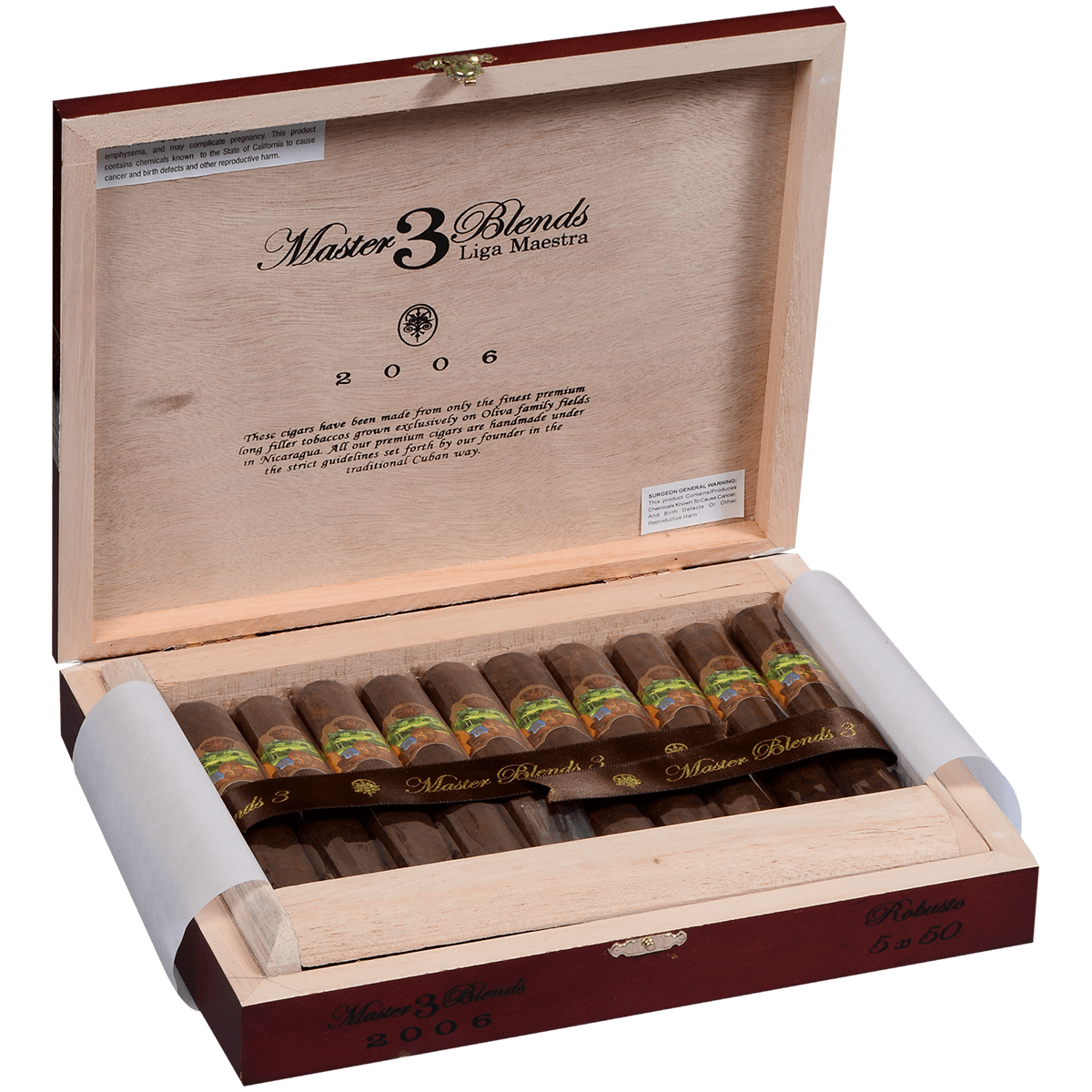Oliva Master Blends 3 Robusto 20 Ct. Box 5.00X50