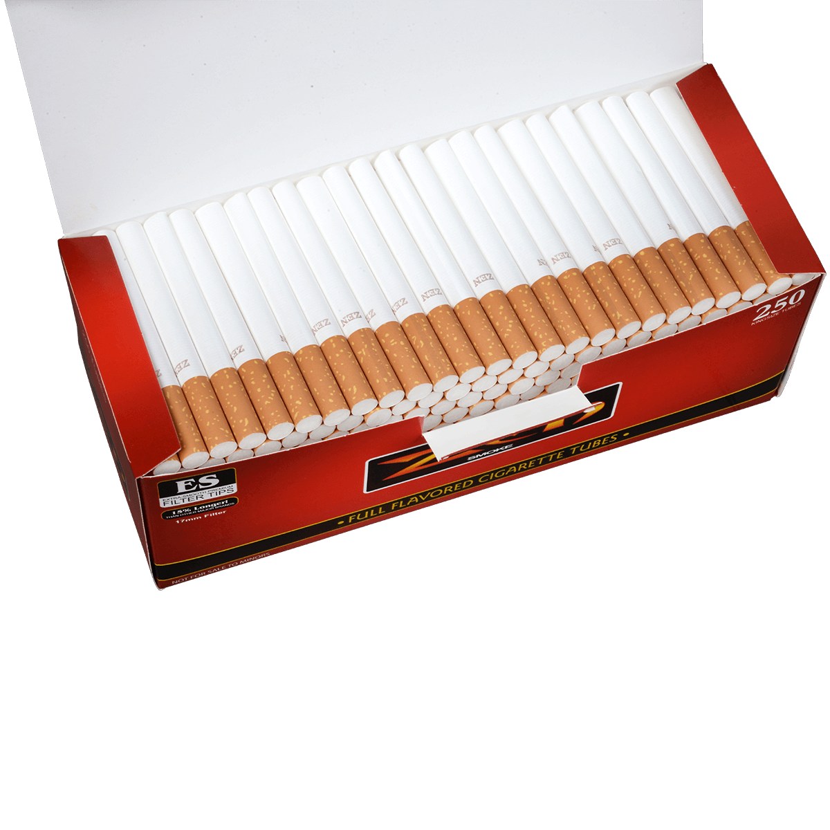 Cigarette Tubes Zen King Size Full Flavor 250 Ct. Box
