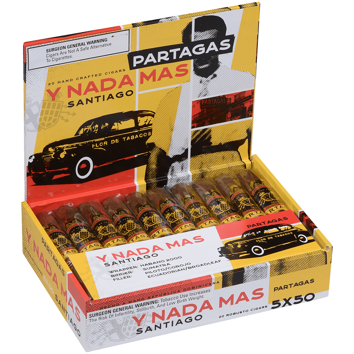 Partagas Y Nada Mas Robusto 20 Ct. Box 5.00X50