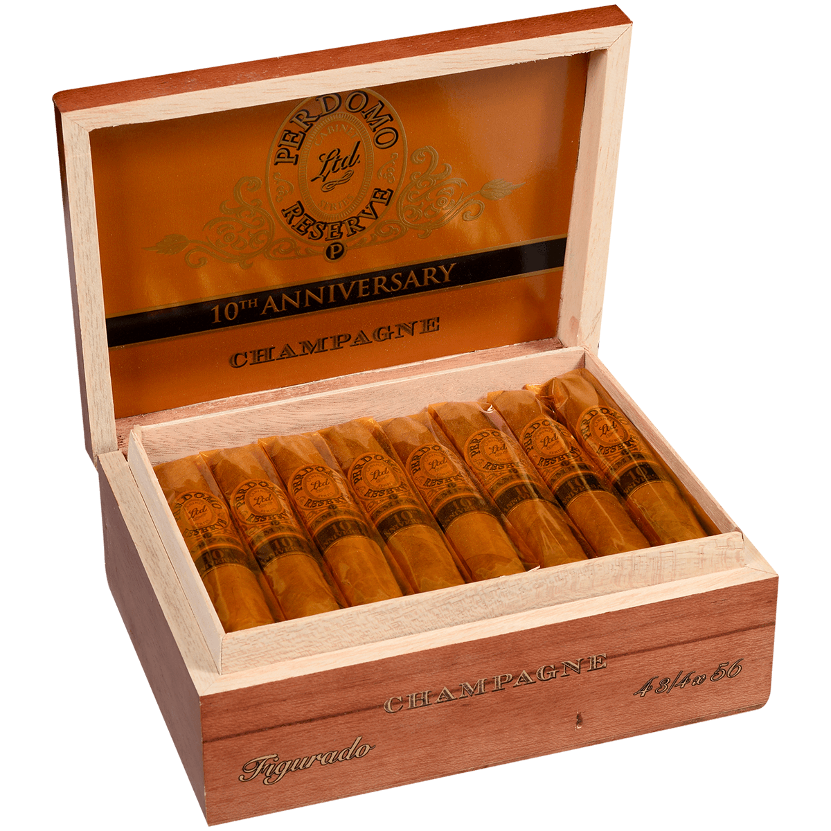 Perdomo 10Th Anniversary Champagne Epicure 25 Ct. Box 6.00X54