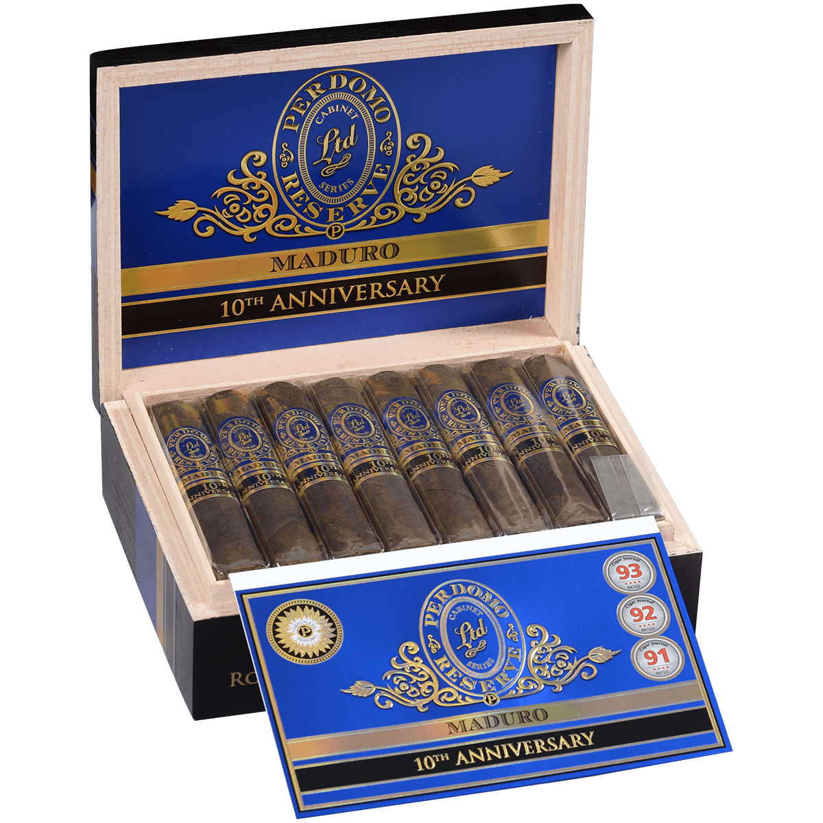 Perdomo Reserve 10Th Anniversary Maduro Bxp Robusto 5.00X54 25 Ct. Box