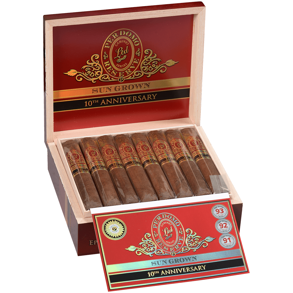 Perdomo Reserve 10Th Anniversary Sungrown Bxp Epicure 6.00X54 25 Ct. Box