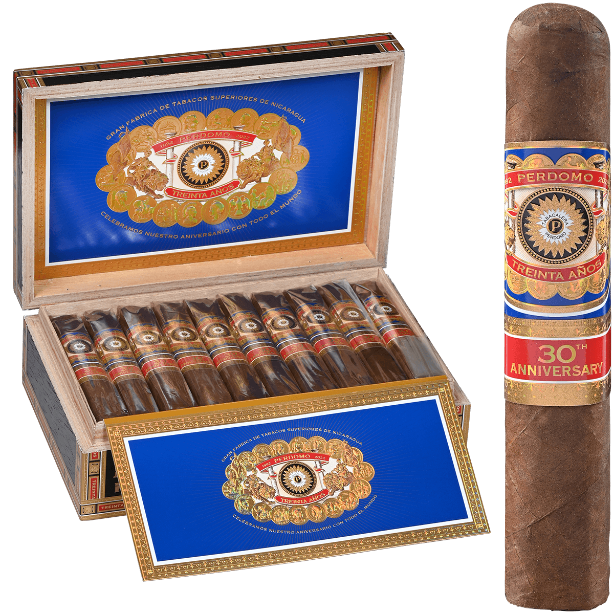 Perdomo 30Th Anniversary Maduro Robusto 30 Ct Box 5.00X54