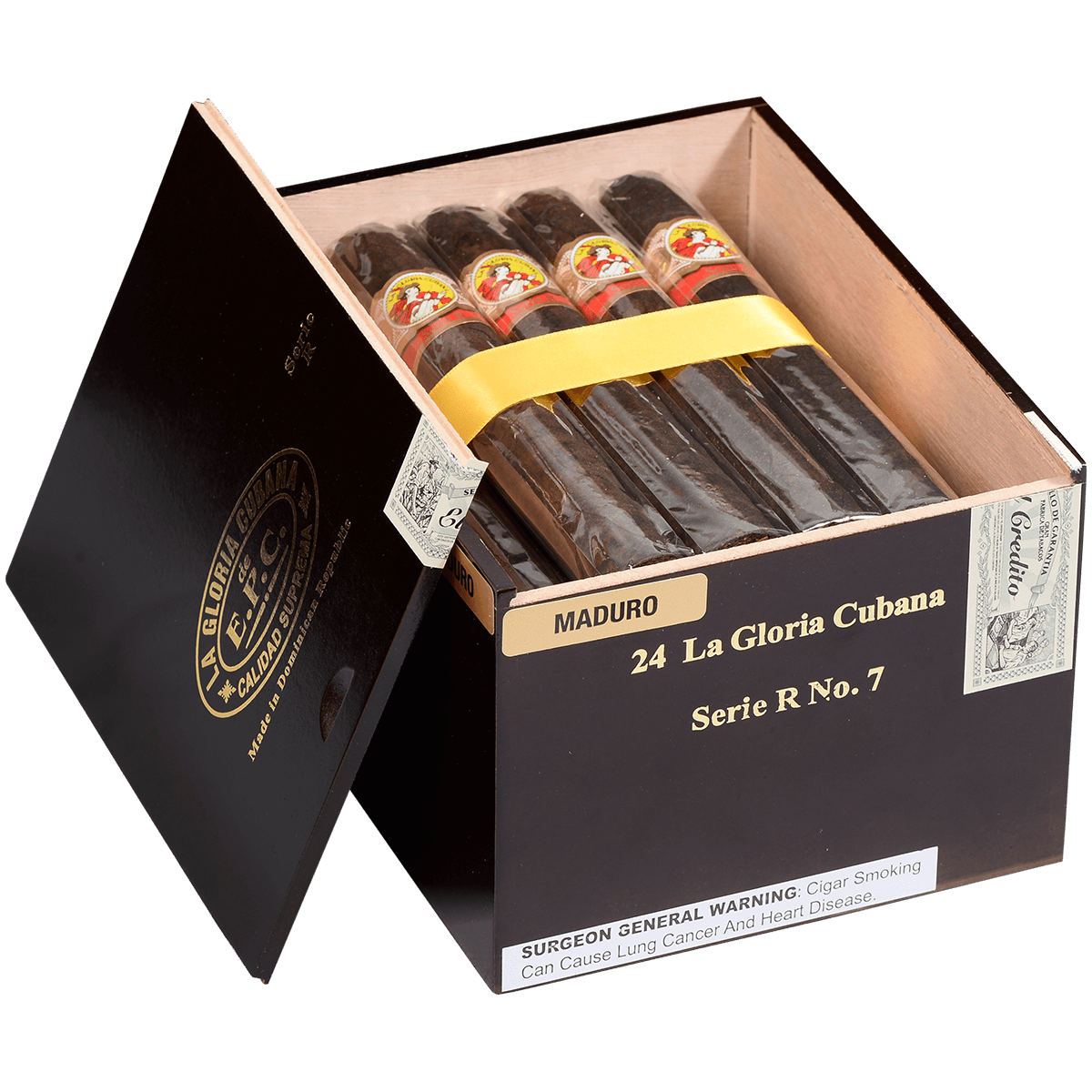La Gloria Cubana Serie R No. 7 Maduro 24 Ct. Box 7.00X59