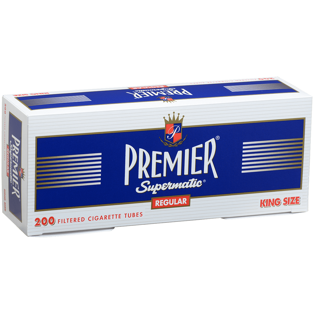 Cigarette Tubes Premier King Size Navy 200 Ct. Box
