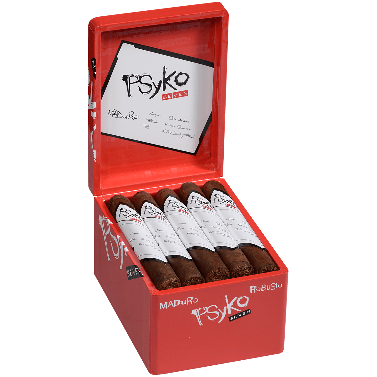 Psyko 7 Maduro Robusto 20 Ct. Box 5.50X50