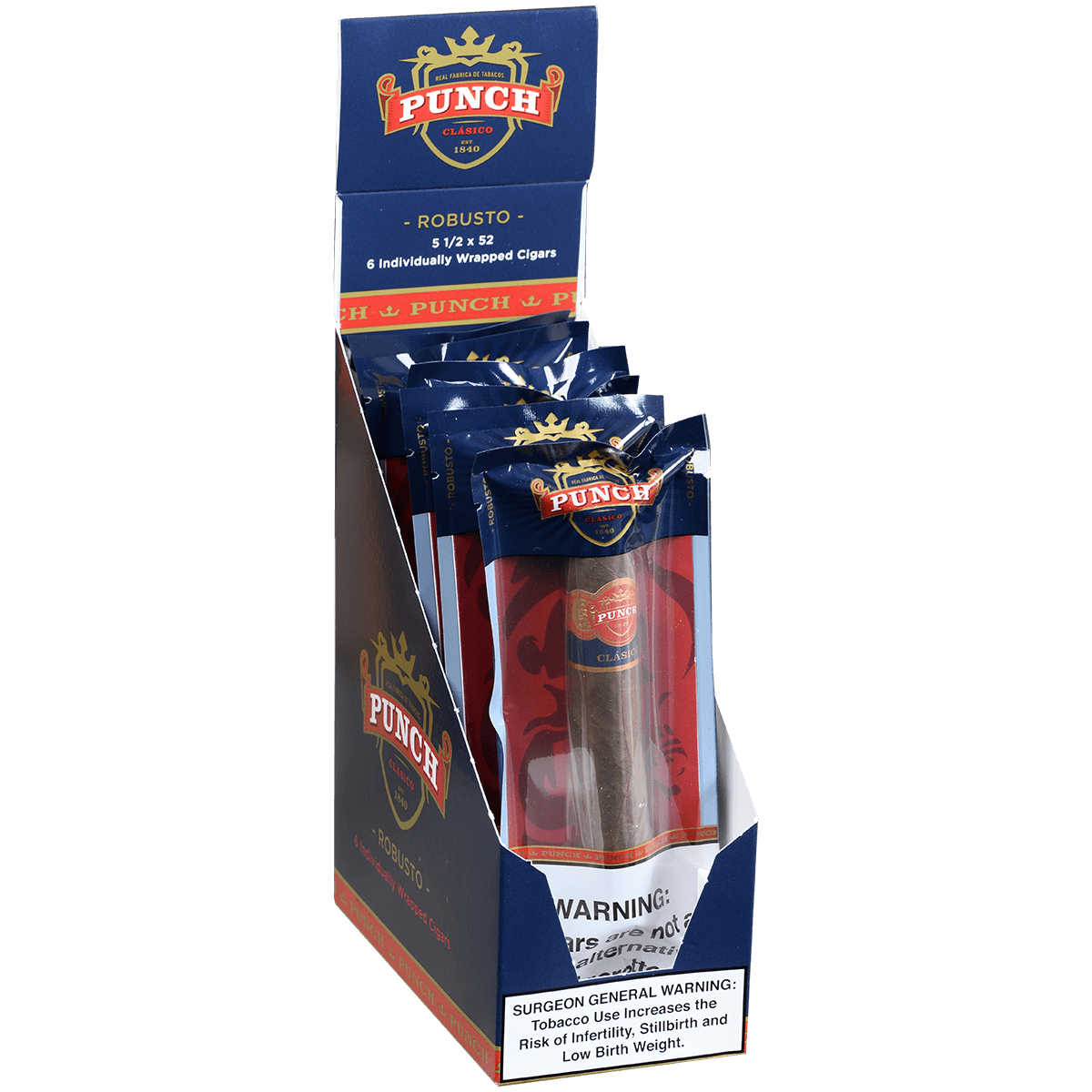 Punch Freshness Pack Robusto 6 Ct. Box 5.50X52