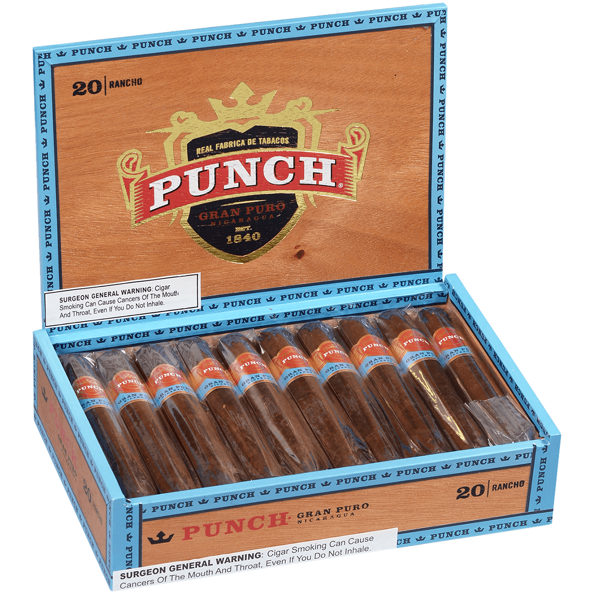 Punch Gran Puro Nicaragua Rancho 20 Ct. Box 5.50X54