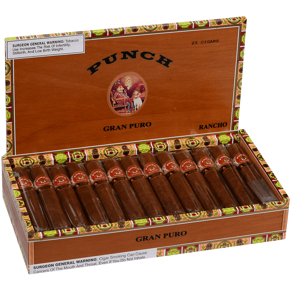 Punch Gran Puro Rancho 25 Ct. Box 5.50X54