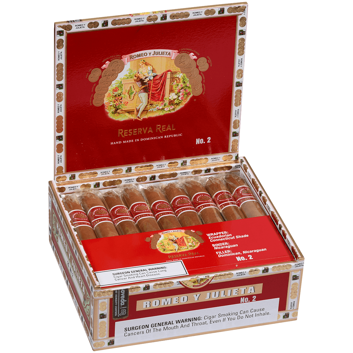 Romeo Y Julieta Reserva Real No. 2 Box Pressed 25 Ct. Box 6.13X52