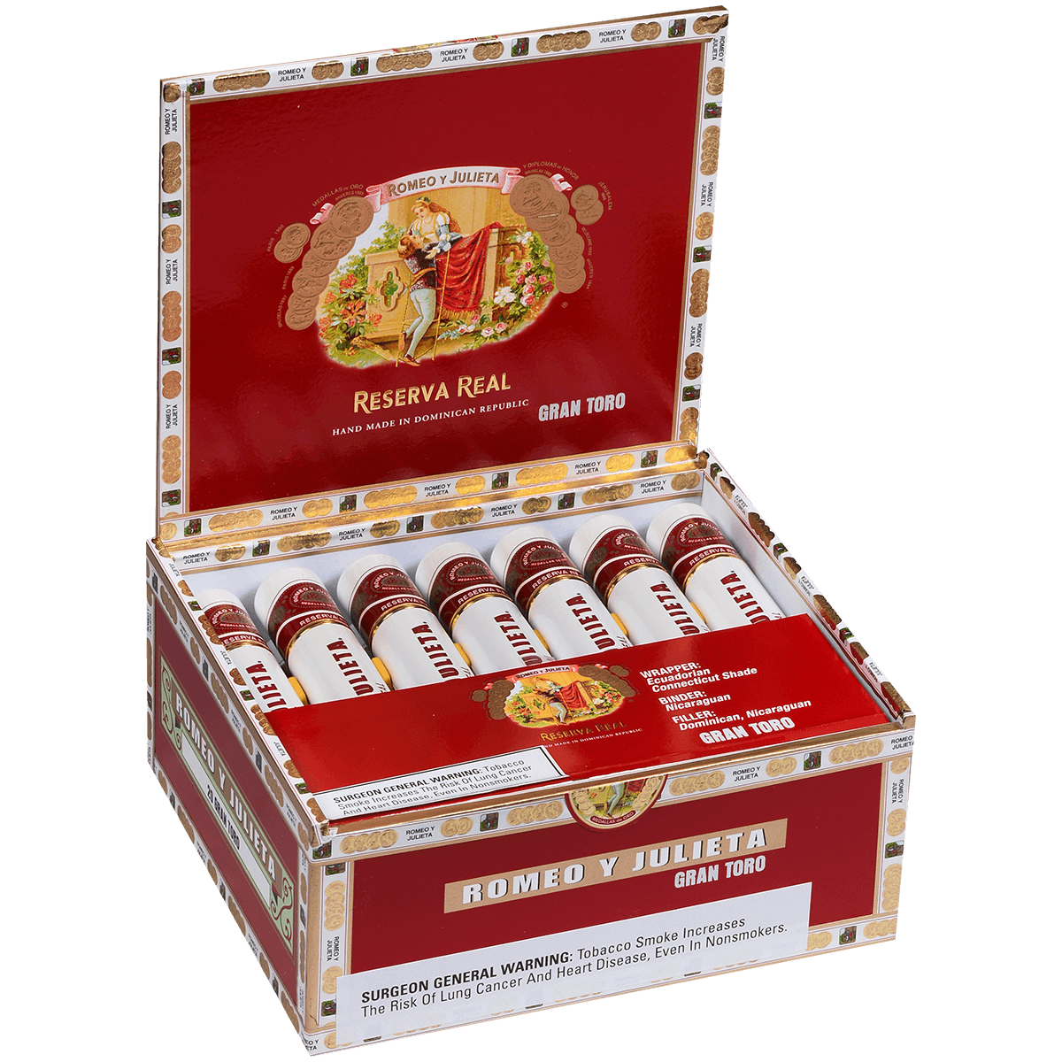 Romeo Y Julieta Reserva Real Gran Toro (Tube) 20 Ct. Box 6.00X54