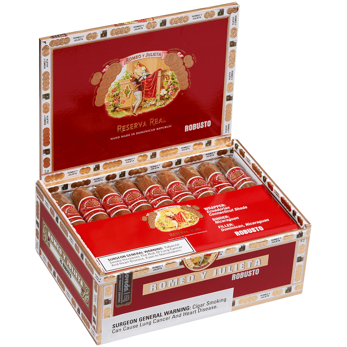 Romeo Y Julieta Reserva Real Robusto 25 Ct. Box 5.00X52