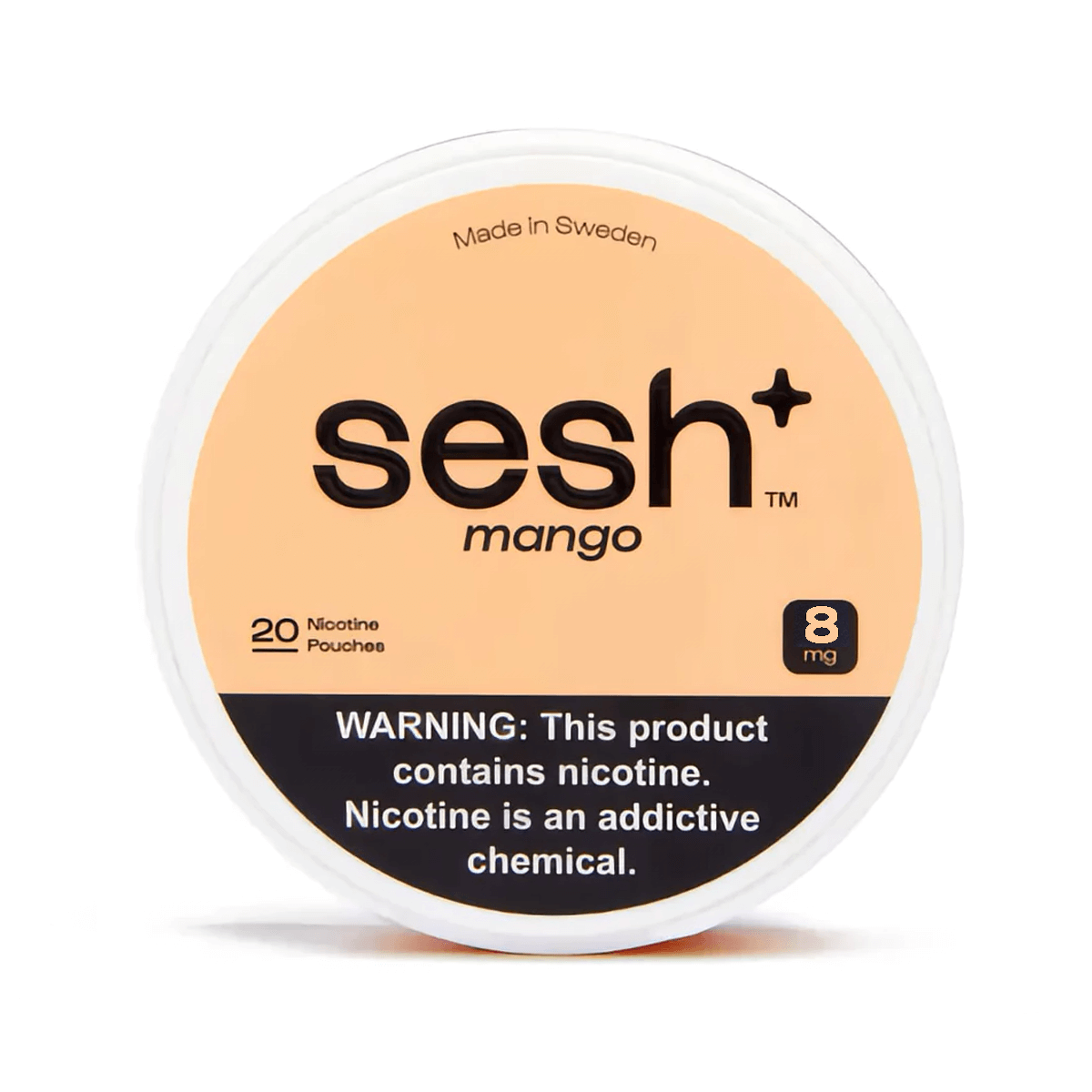 Sesh Tobacco Free Nicotine Pouch Mango 8Mg 1/5 Ct Roll