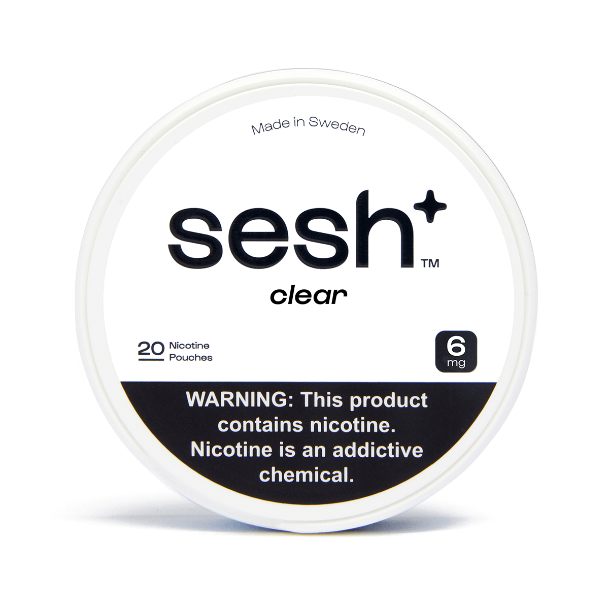Sesh Tobacco Free Nicotine Pouch Unflavored 6Mg 1/5 Ct Roll