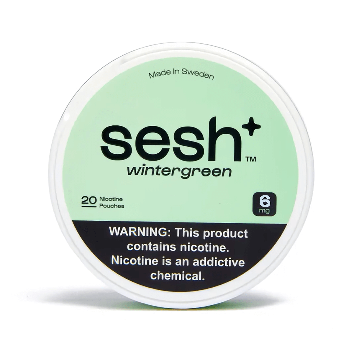 Sesh Tobacco Free Nicotine Pouch Wintergreen 6Mg 1/5 Ct Roll