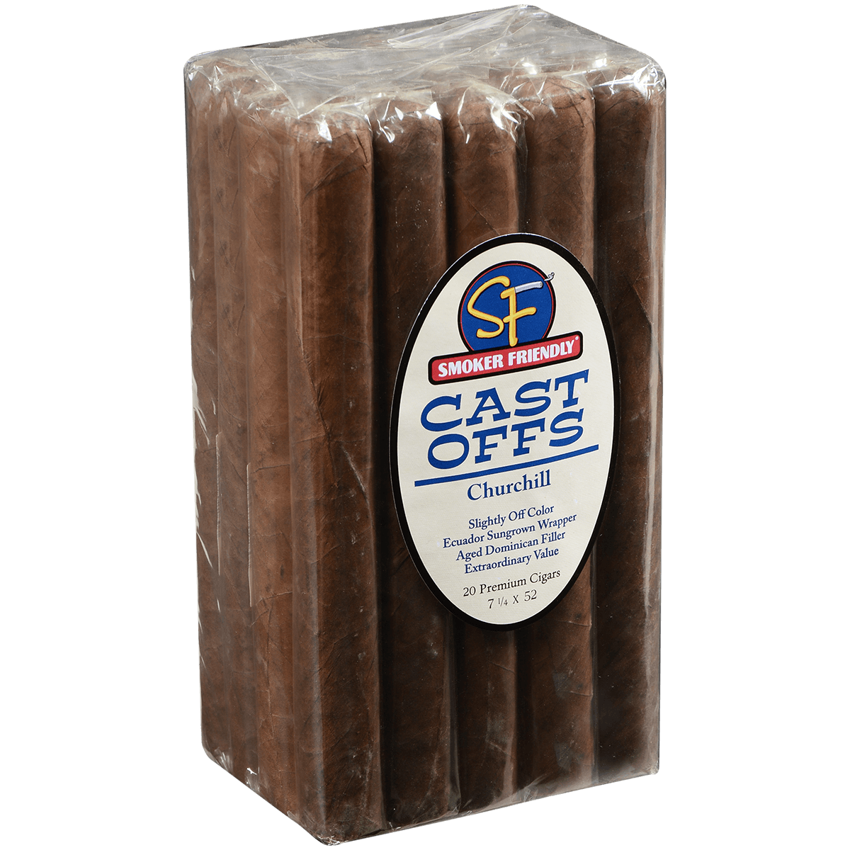 Smoker Friendly Cast Offs Churchill 20 Ct Bundle 7.25X52