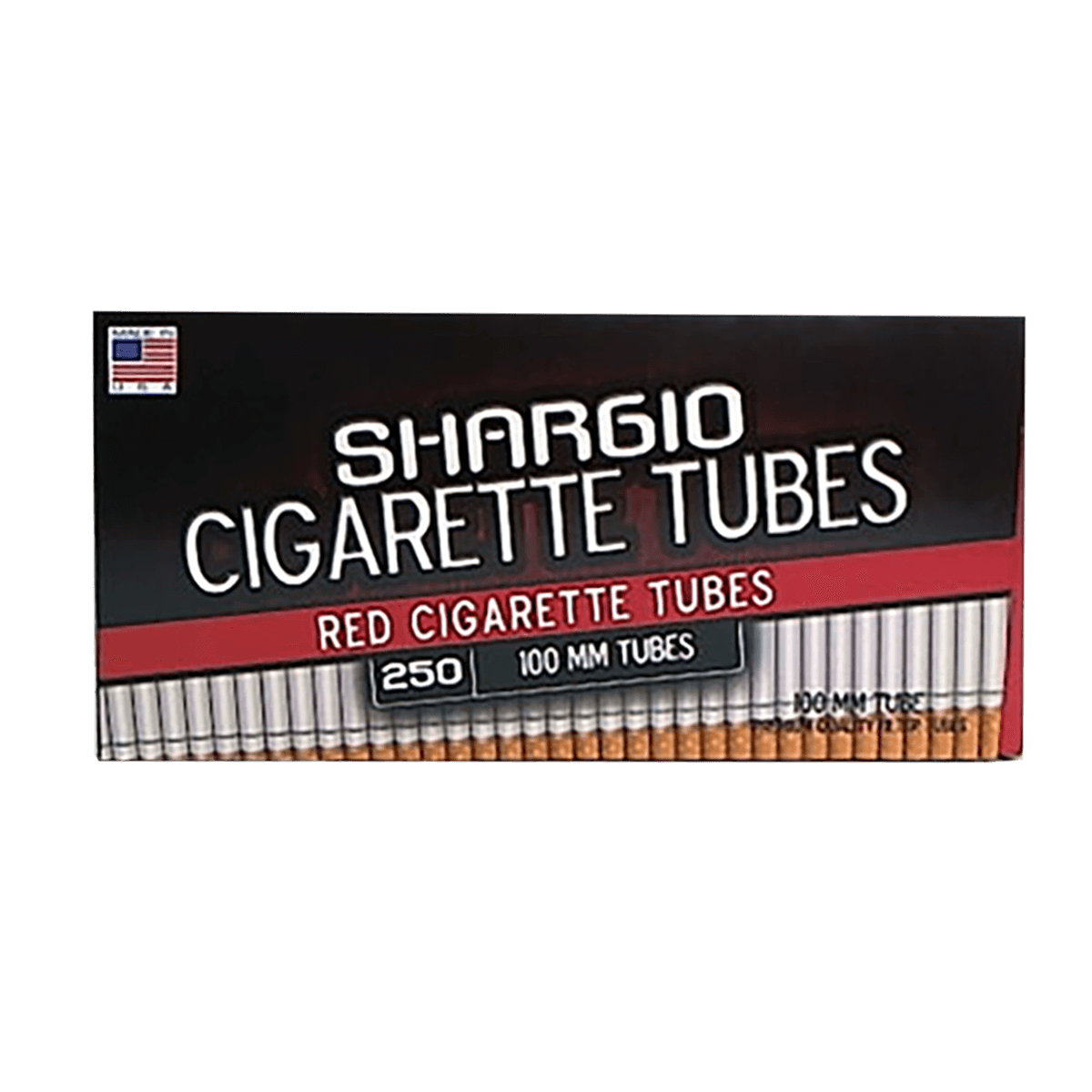 Cigarette Tubes Shargio 100'S Red 250 Ct. Box