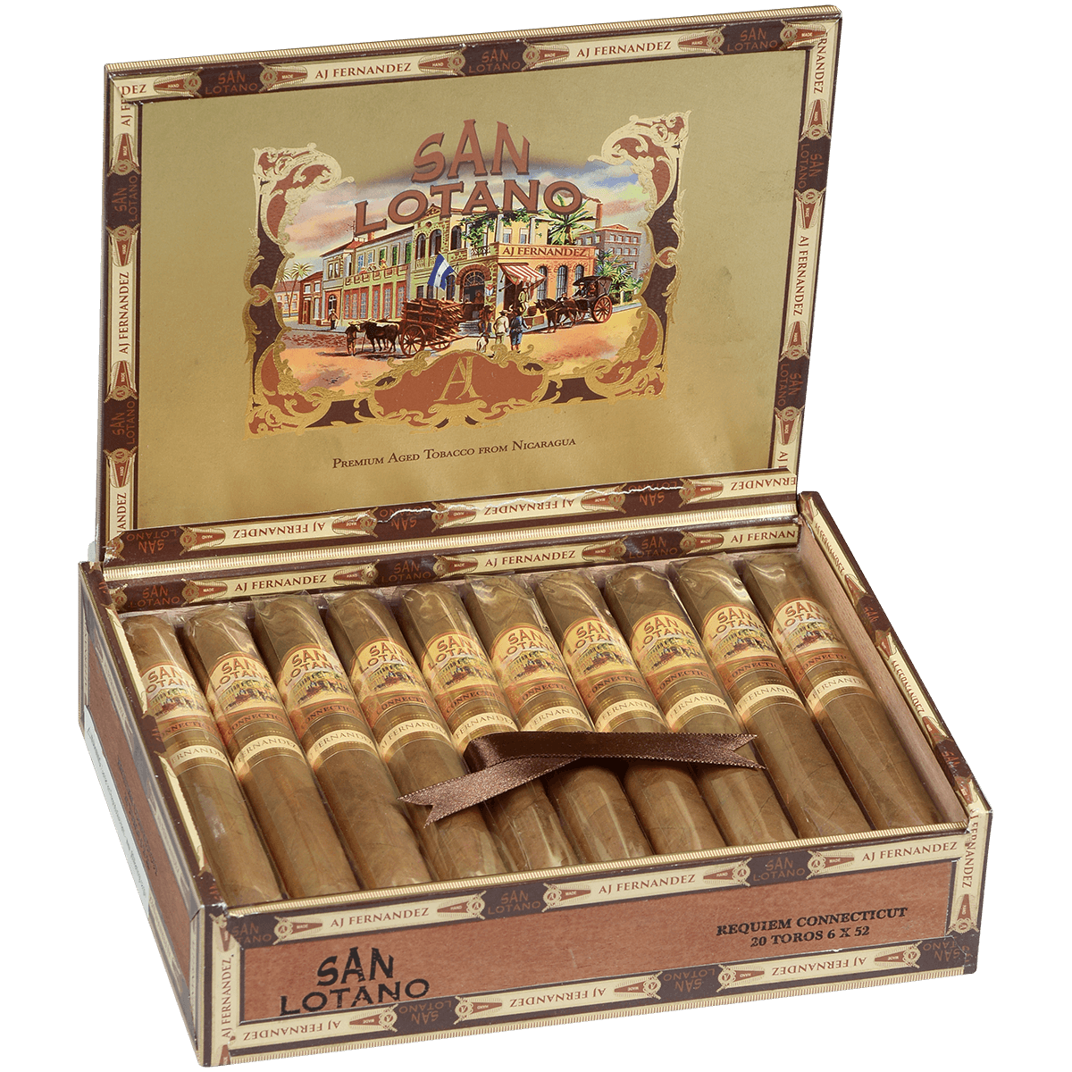 San Lotano Requiem Connecticut By Aj Fernandez Toro 20 Ct. Box 6.00X52