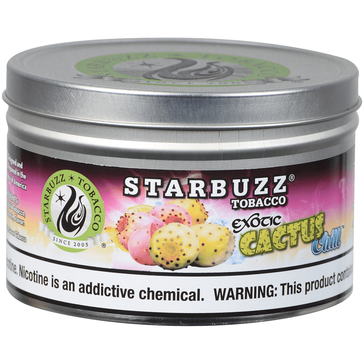 Starbuzz Hookah Tobacco Cactus Chill 250 Gram Tin 12 To A Case