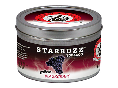 Starbuzz Hookah Tobacco Exotic Blackgrape 250 Gram Tin 12 To A Case