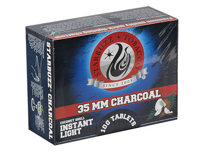 Hookah Charcoal Starbuzz Instant Lighting Tablet 100 Ct. Box 35Mm