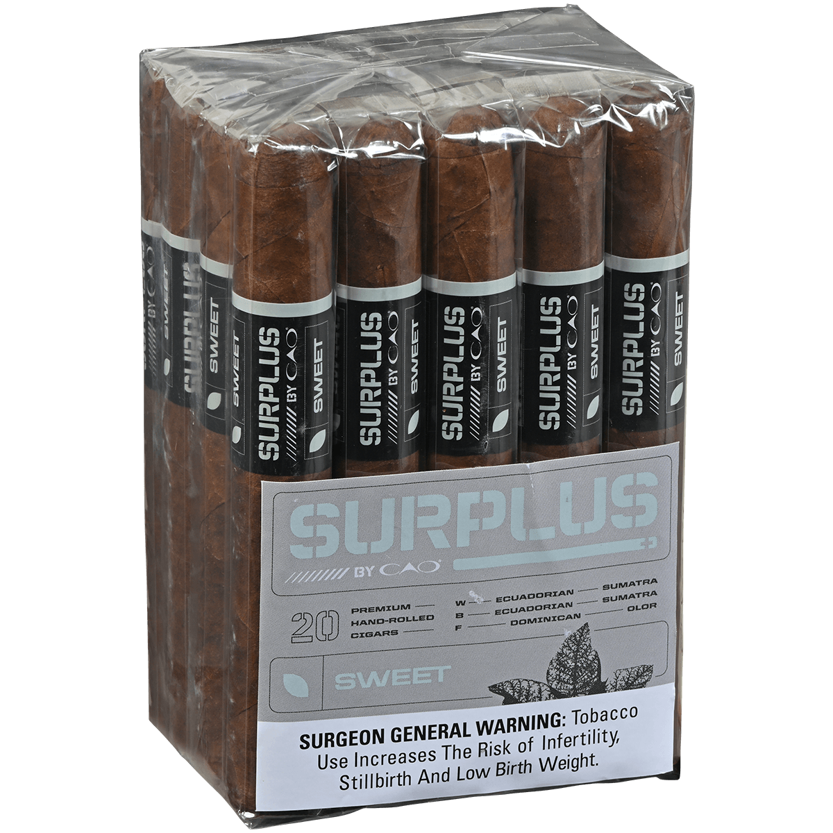 SURPLUS BY CAO SWEET TORO 20 CT. BUNDLE 6X50