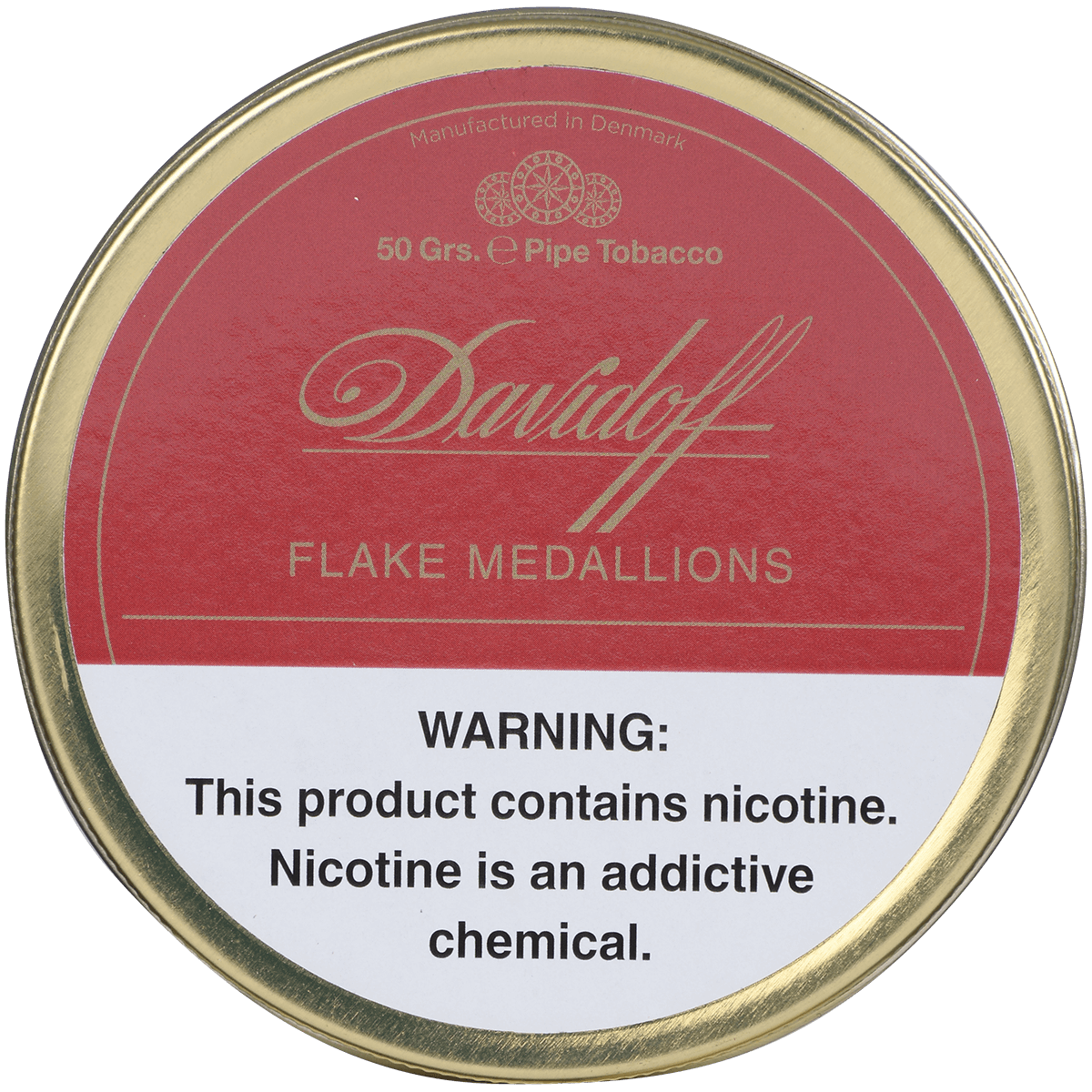 DAVIDOFF PT FLAKE MEDALLIONS MIXTURE TIN 50 GRAM