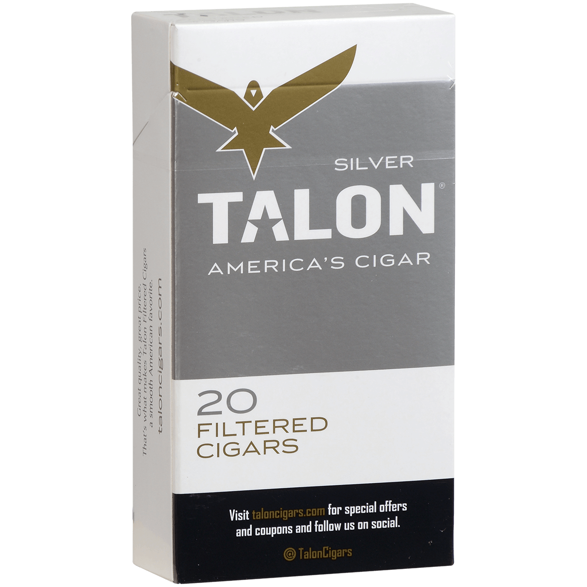Talon Filter Cigars Silver 10/20 Ct Carton