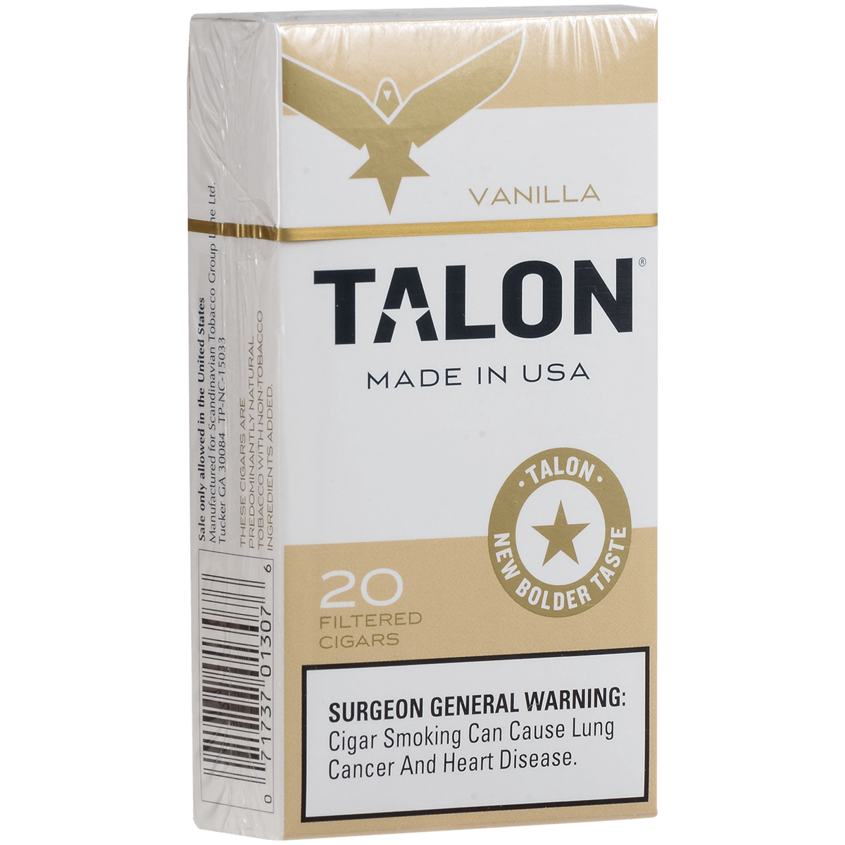 Talon Filter Cigars Vanilla 10/20 Ct Carton