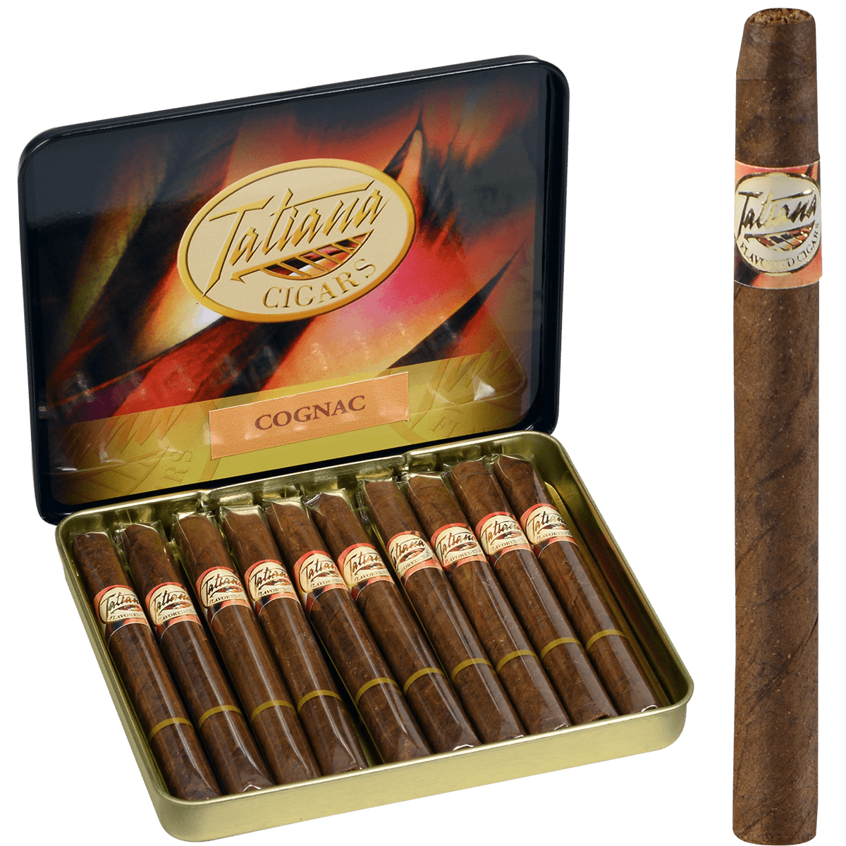 Tatiana Mini Cognac 5/10 Tins 3.50X26