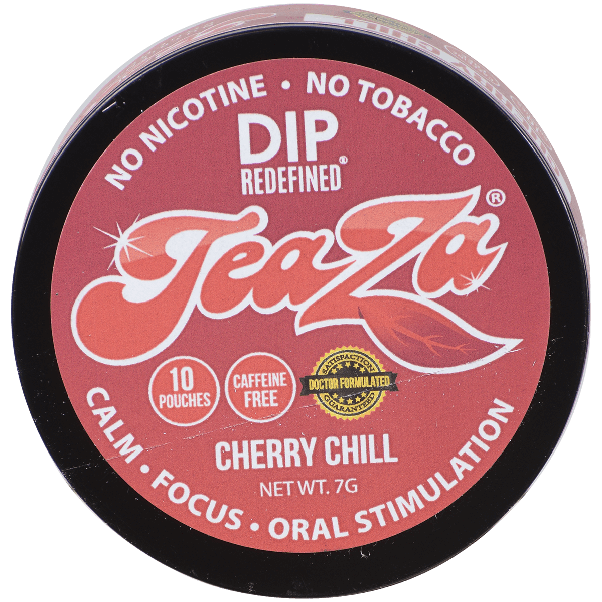 Teaza Energy Pouches Cherry Chill Caffeine Free 1/10 Tins