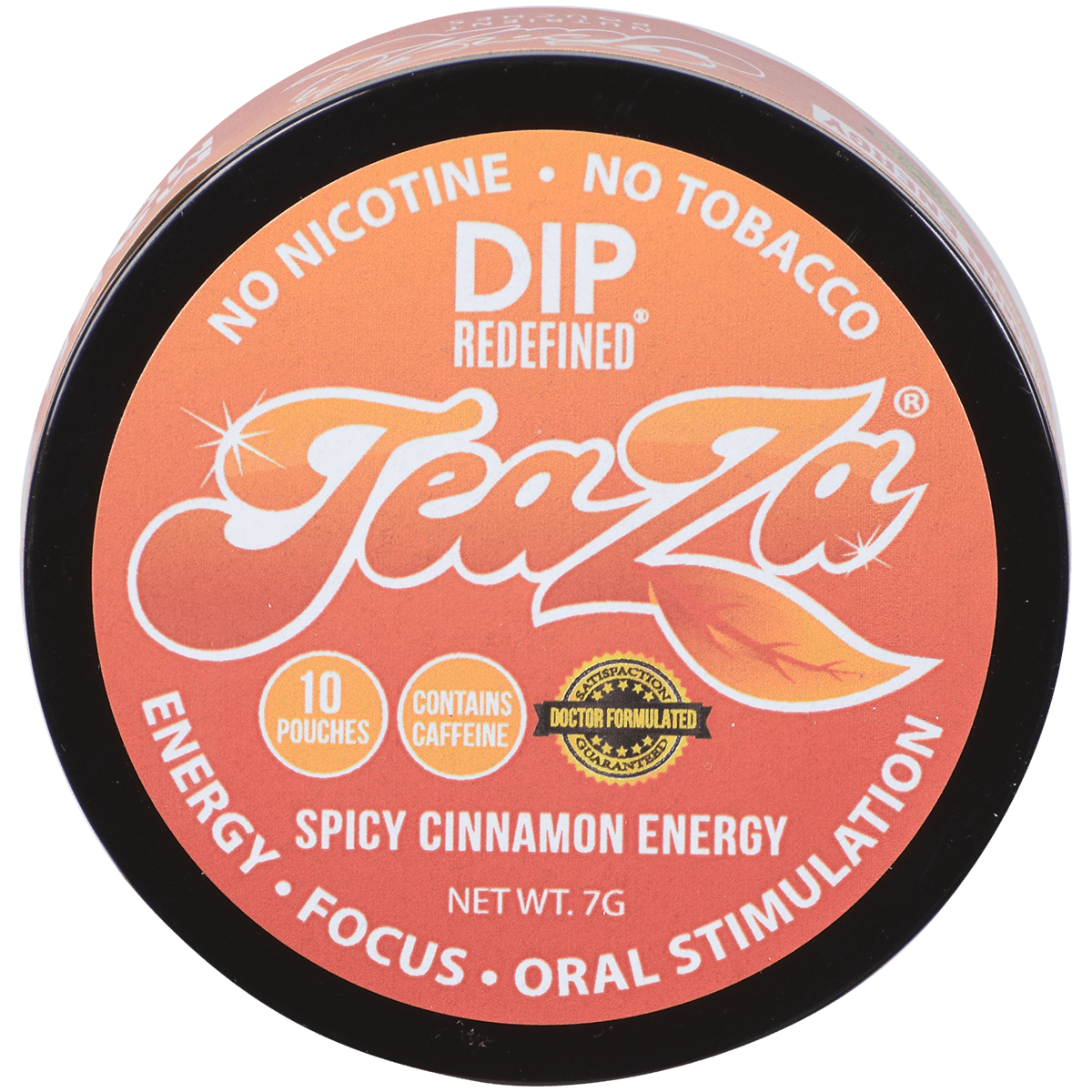 Teaza Energy Pouches Spicy Cinnamon 50 Mg 1/10 Tins