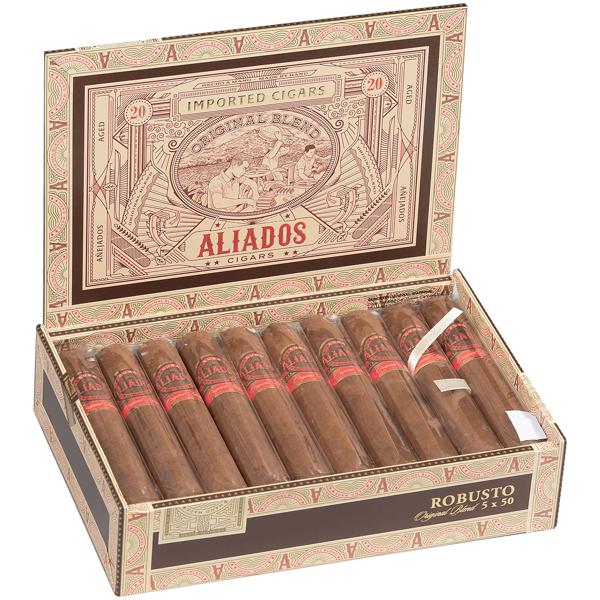 Oliva Cuba Aliados Robusto Natural 20Ct Box 5.00X50