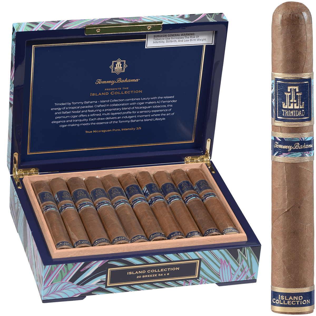 Trinidad Tommy Bahama Collection Breeze 20 Ct. Box 6.00X54