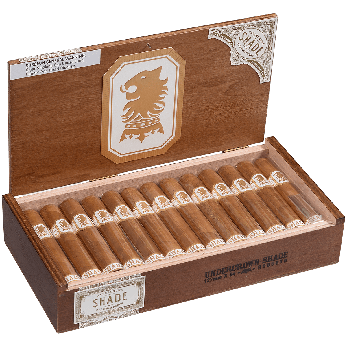 Undercrown Ct Shade Robusto 25 Ct. Box 5.00X54