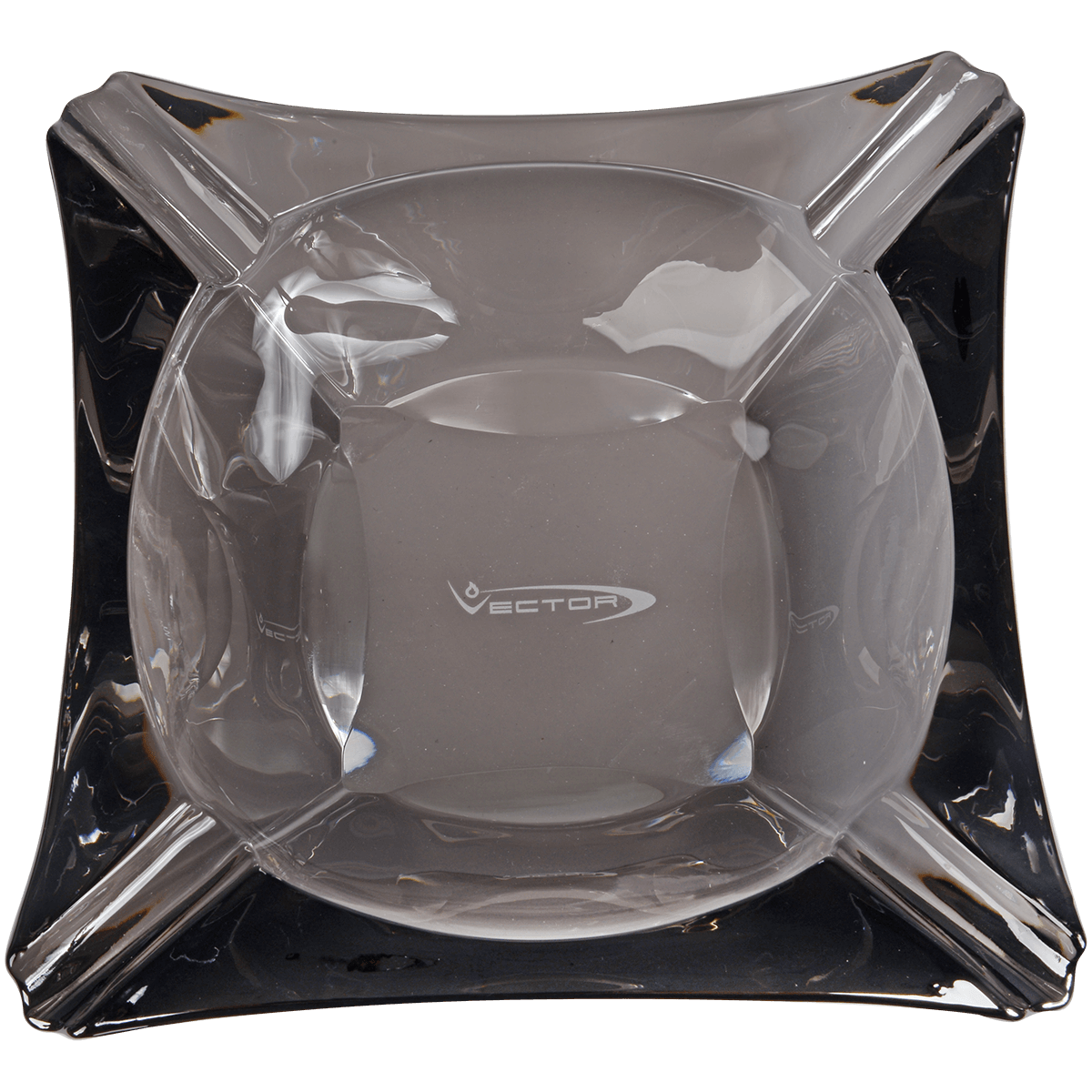 Vector Premium Glass Art Deco Ashtray Smoked