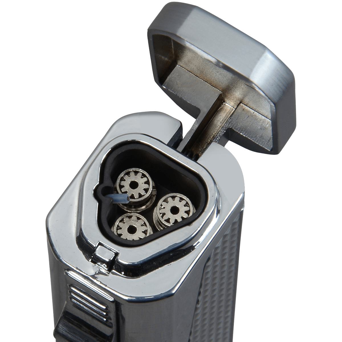 Lighter Vector Urbano Triple Torch Chrome Satin