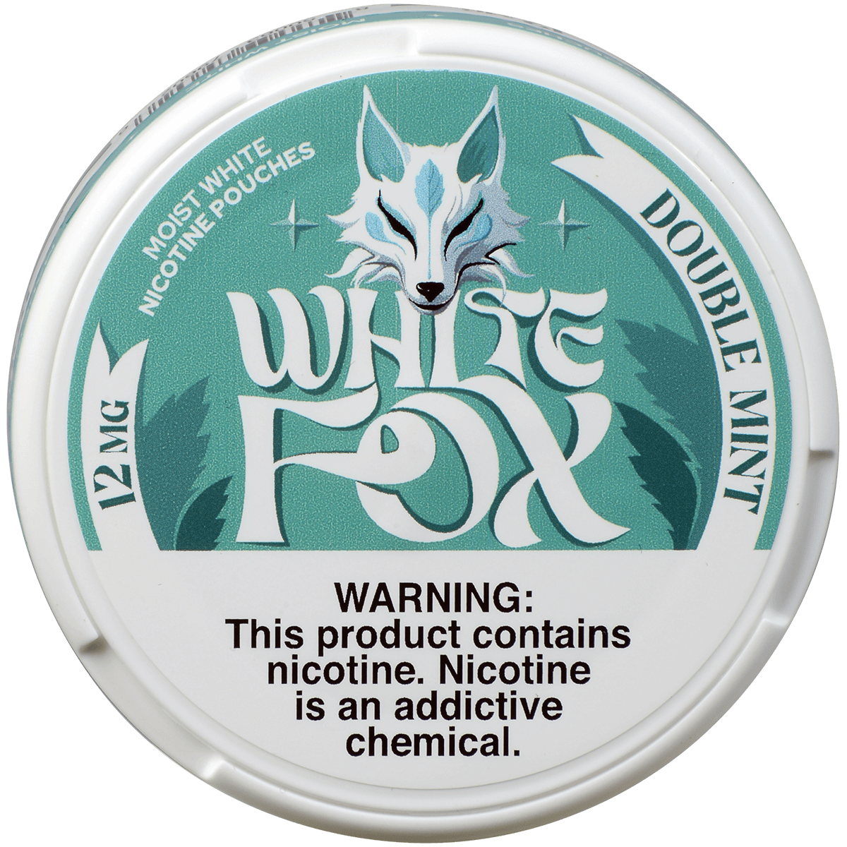 White Fox Double Mint Slims Portion 12Mg 5Pk 20 Pouches/Can