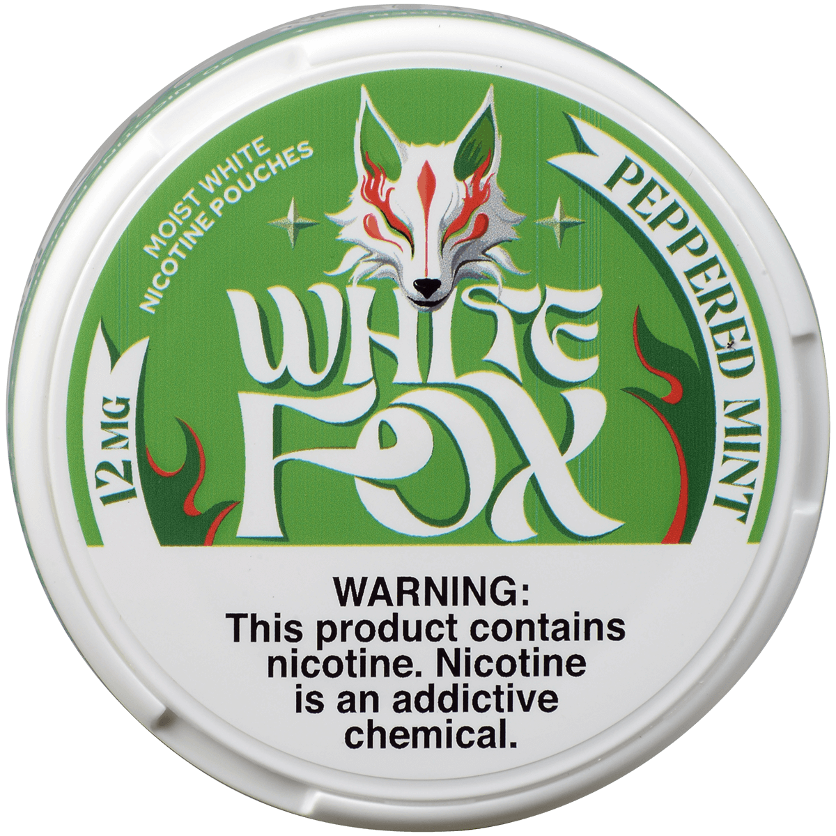 White Fox Peppered Mint Slims Portion 12Mg 5Pk 20 Pouches/Can