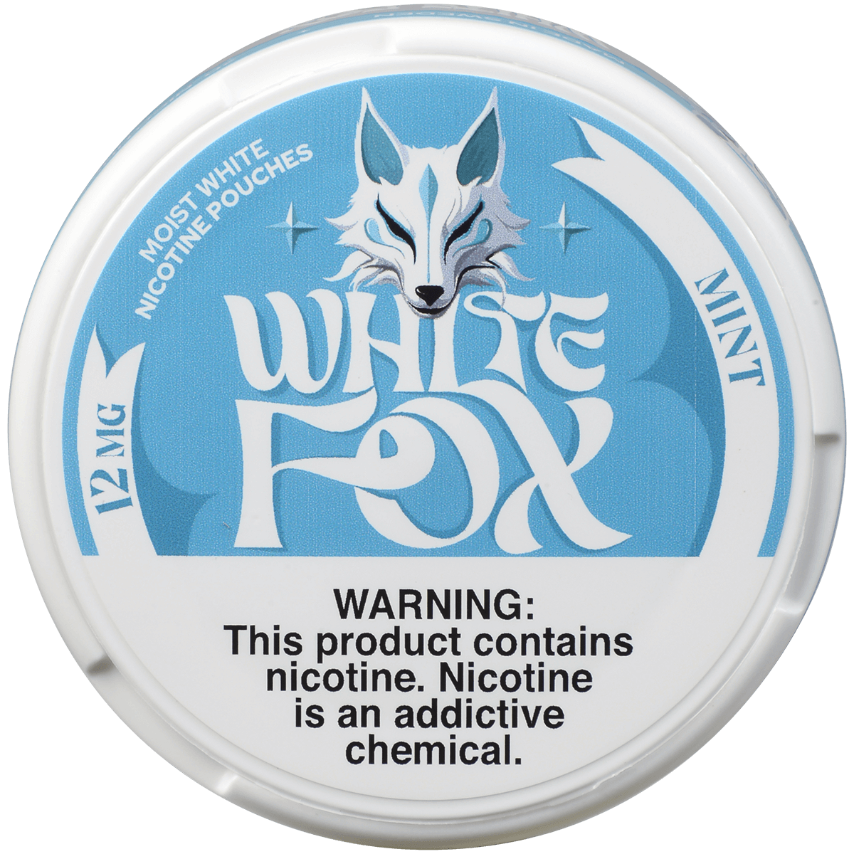 White Fox Slims Mint Portion 12Mg 5Pk 20 Pouches/Can