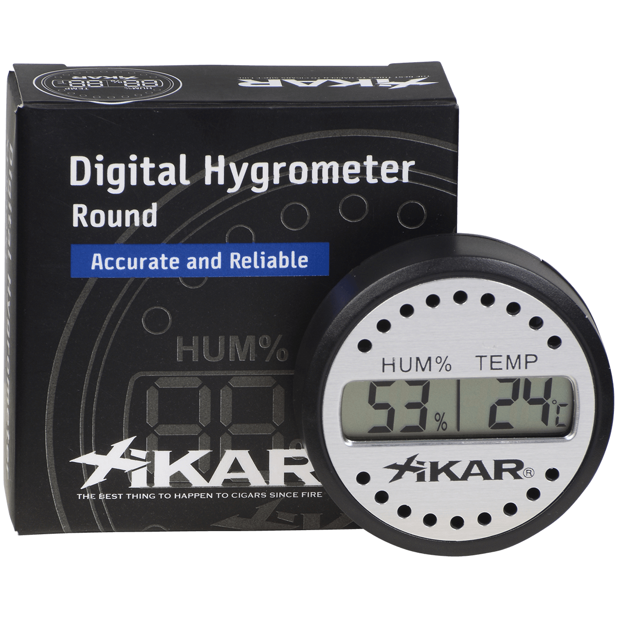 Hygrometer Thermometer Xikar Digital 1.75" Diameter .