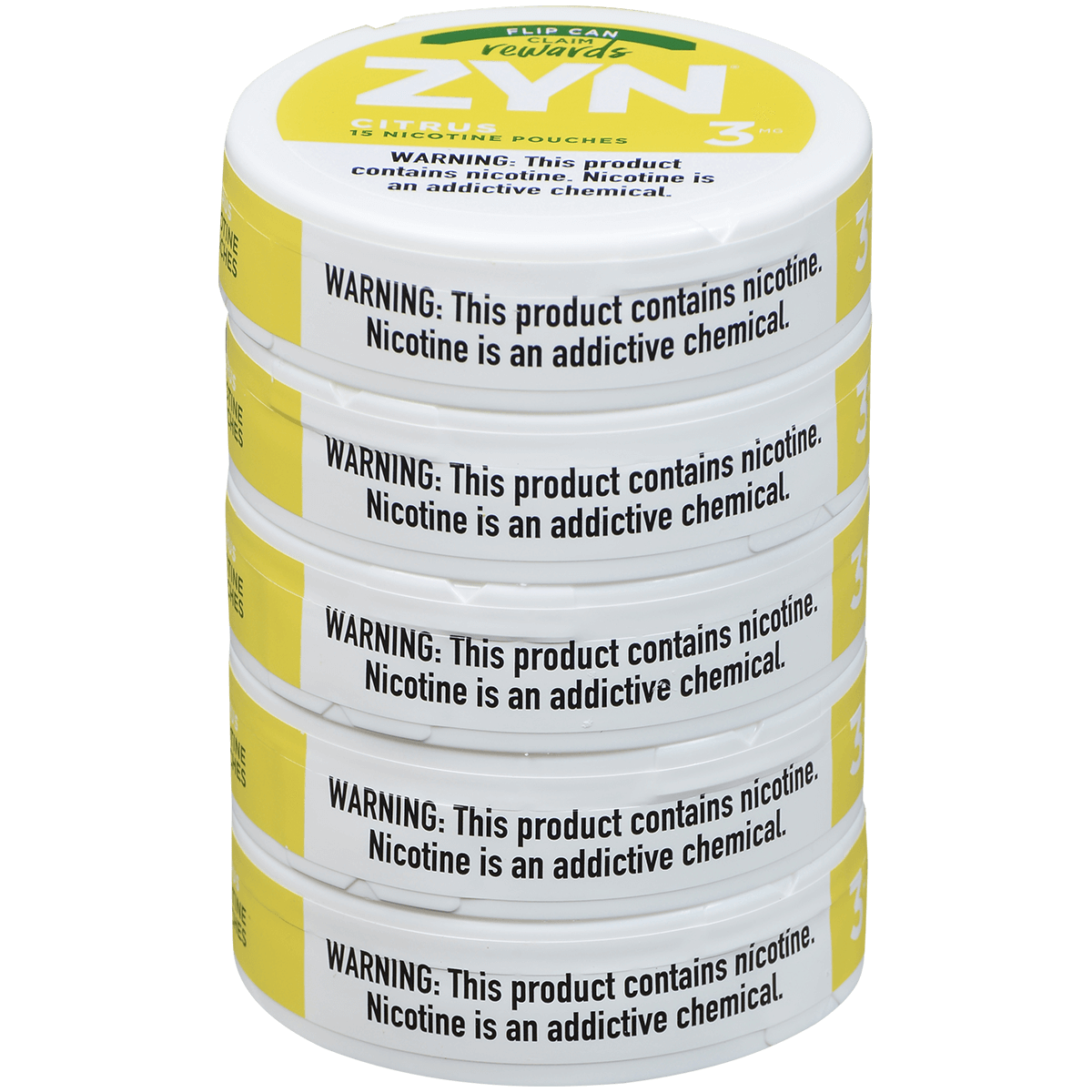 Zyn Nicotine Pouches Citrus 3 Mg 1/5 Tins