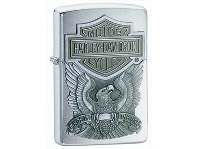 Zippo Harley-Davidson Made In Usa Brushed Chrome