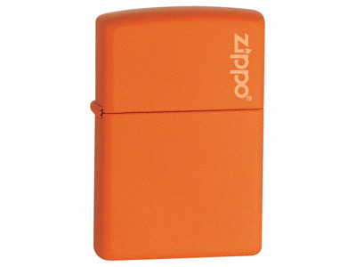Zippo Orange Matte WZippo Logo