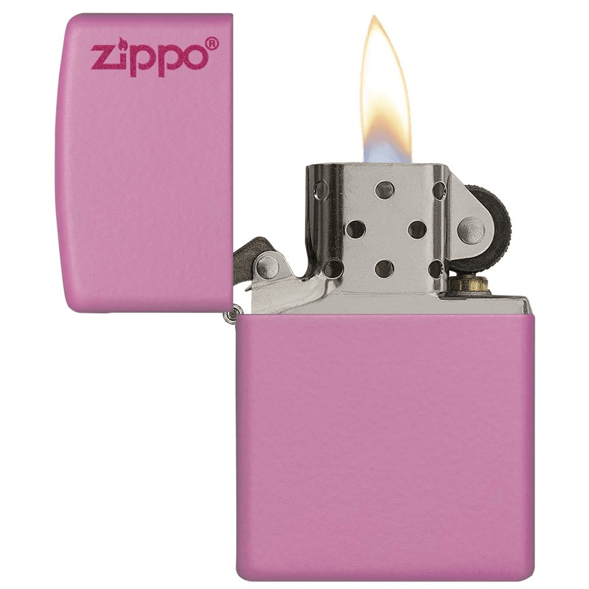 Zippo Pink Matte W Zippo Logo