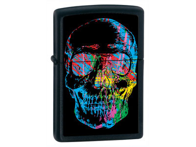 Zippo Skull Black Matte