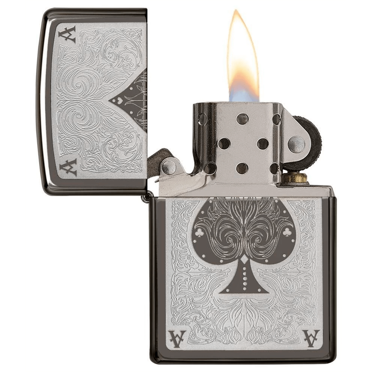 Zippo Ace Of Spade Black Ice