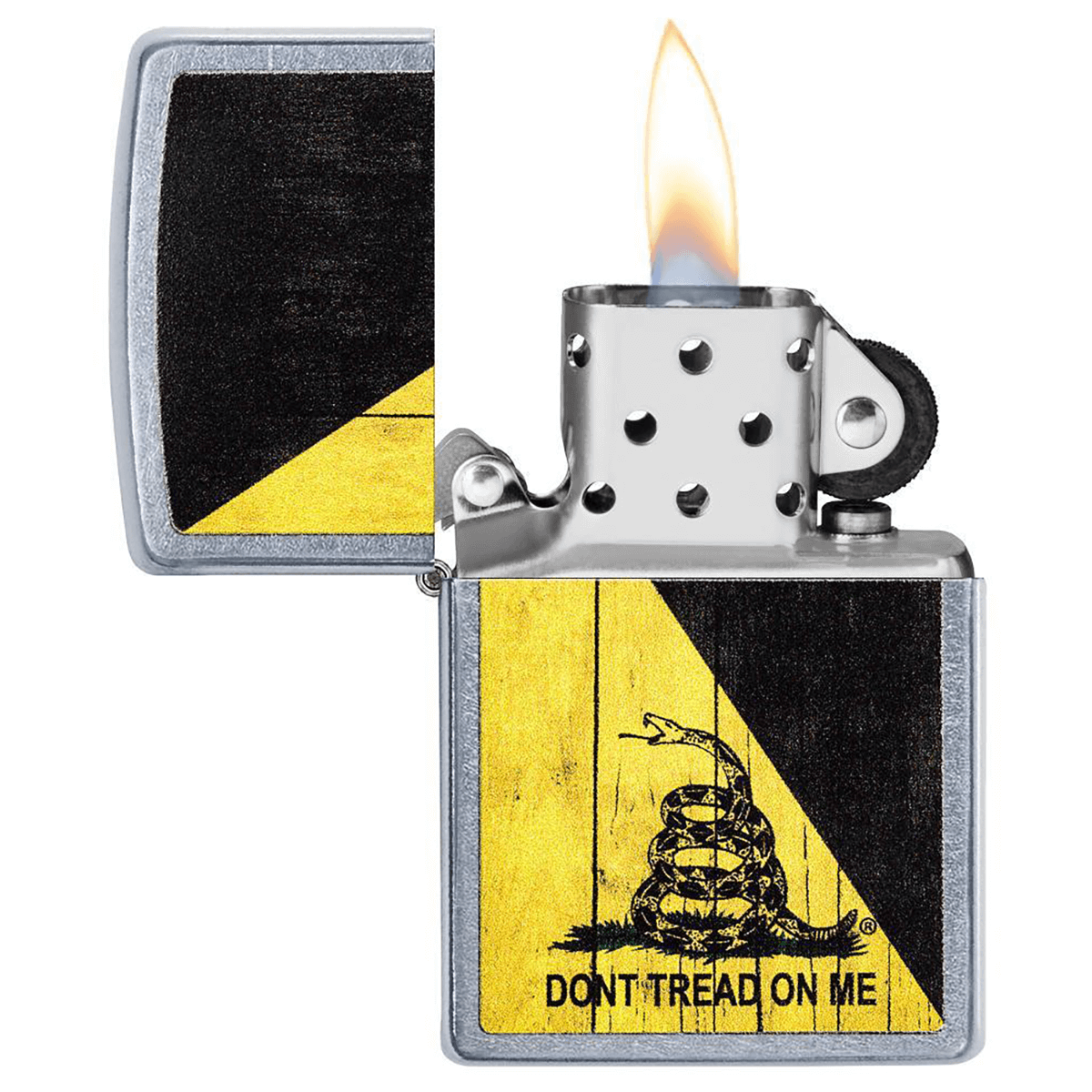 Zippo Gadsden Flag Street Chrome