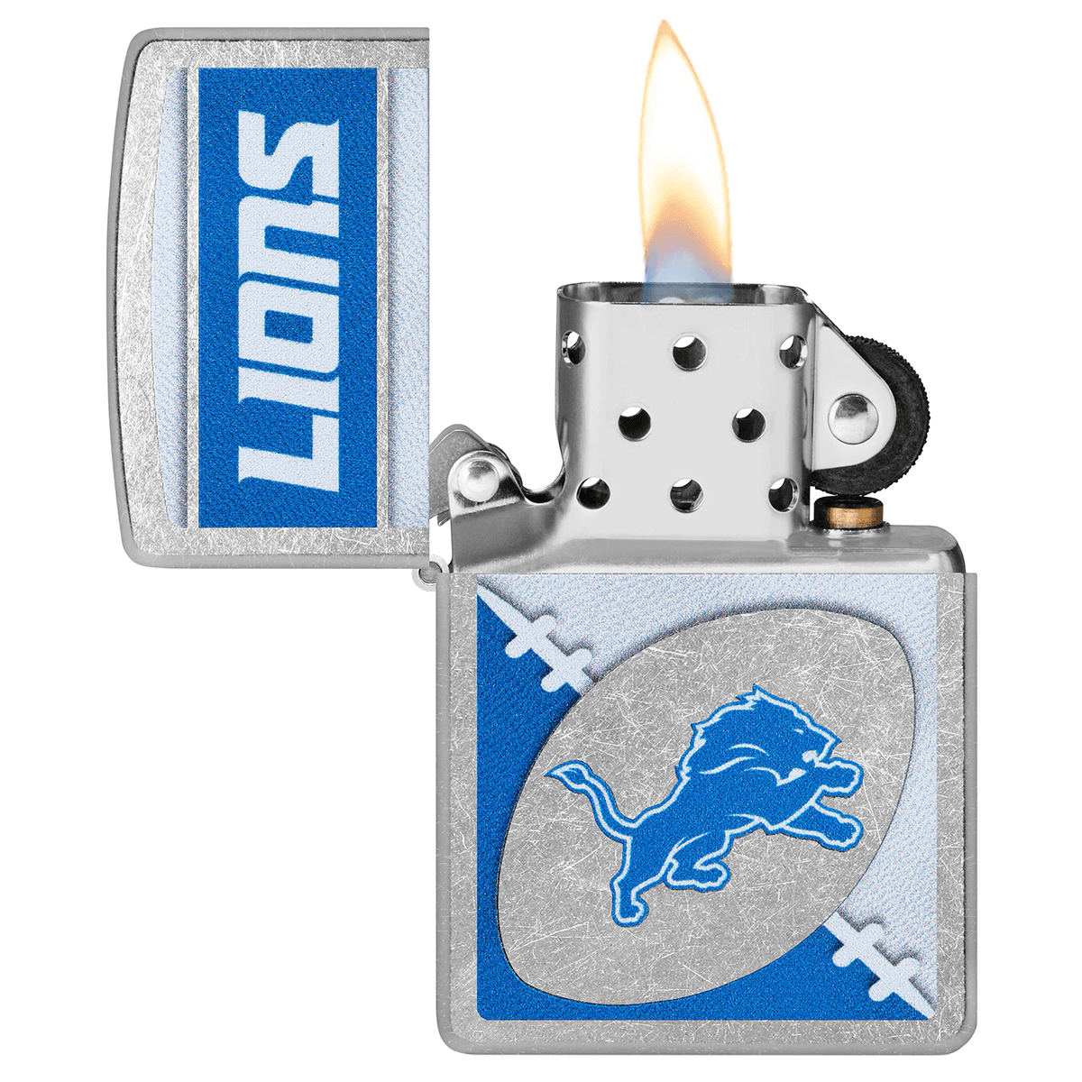 Zippo Nfl Detroit Lions Street Chrome